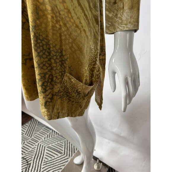 Lori Goldstein XL Animal Print Metallic Tunic Top - Picture 11 of 16